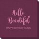 Hello Beautiful Linen Like Napkins Image 2 of 4